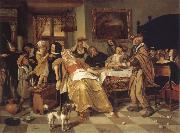 Jan Steen Twelfth Night oil on canvas